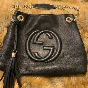 Gucci Black Signature Hobo bag